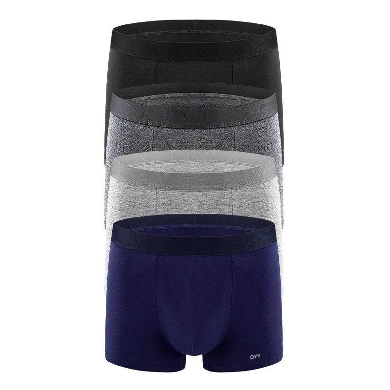 4-Pack Men's Underwear Classic Fit Cotton Boxer Briefs OYY