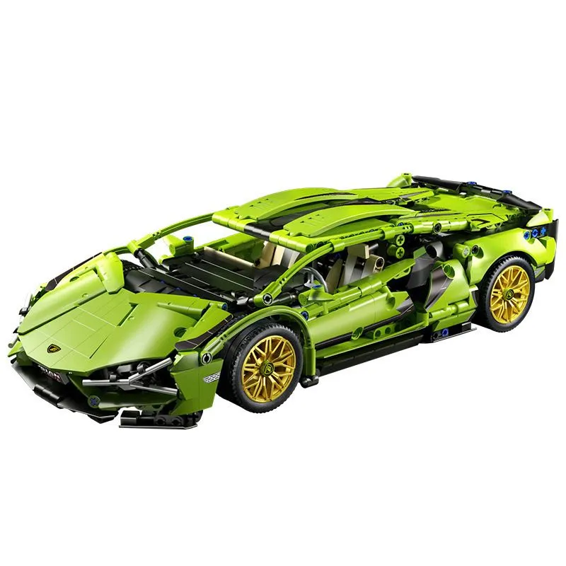 DIY Assembly Building Blocks RC Super Car Toy