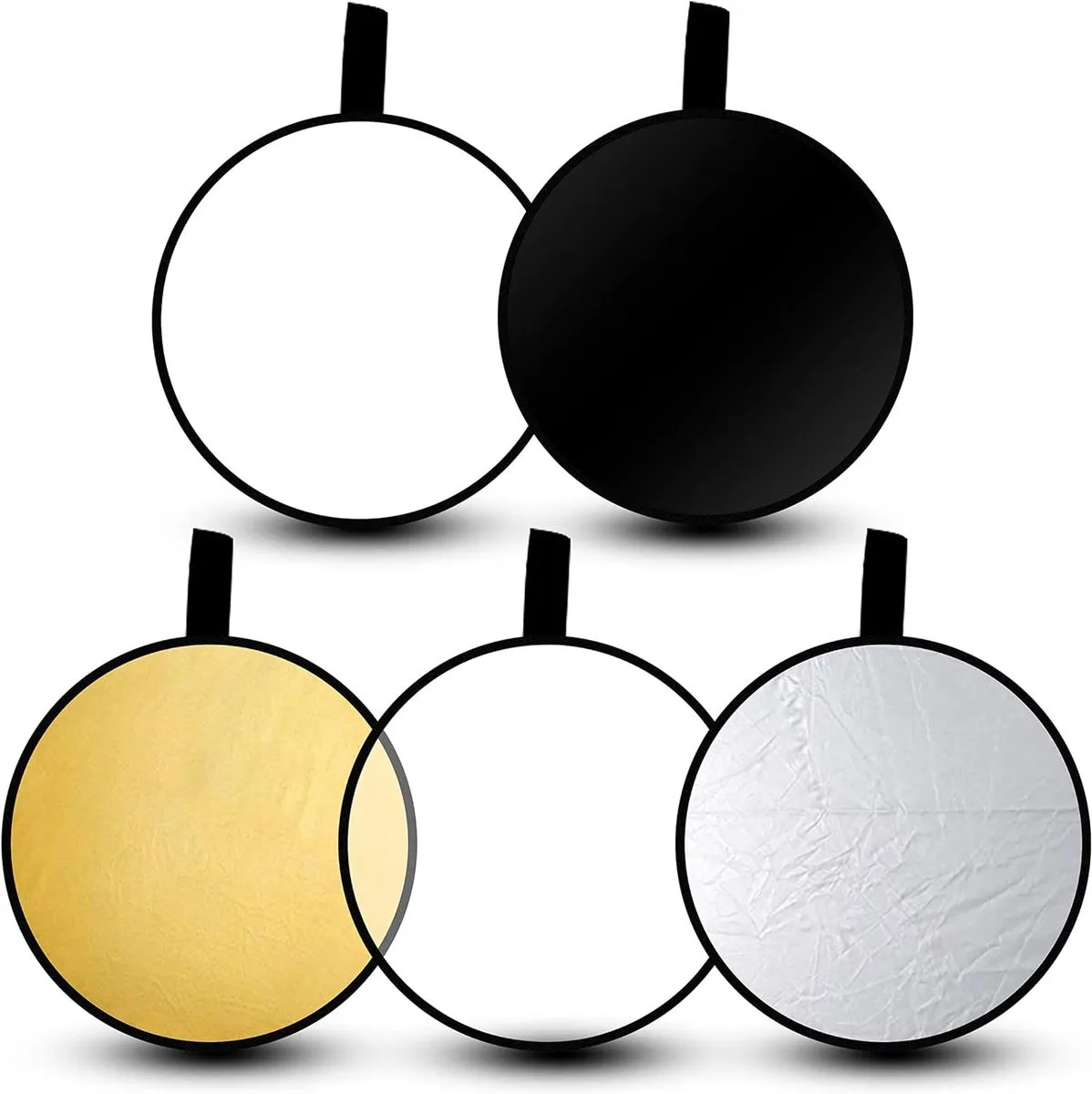 Light Reflectors Light Diffuser 5 in 1 Collapsible Photography Reflector