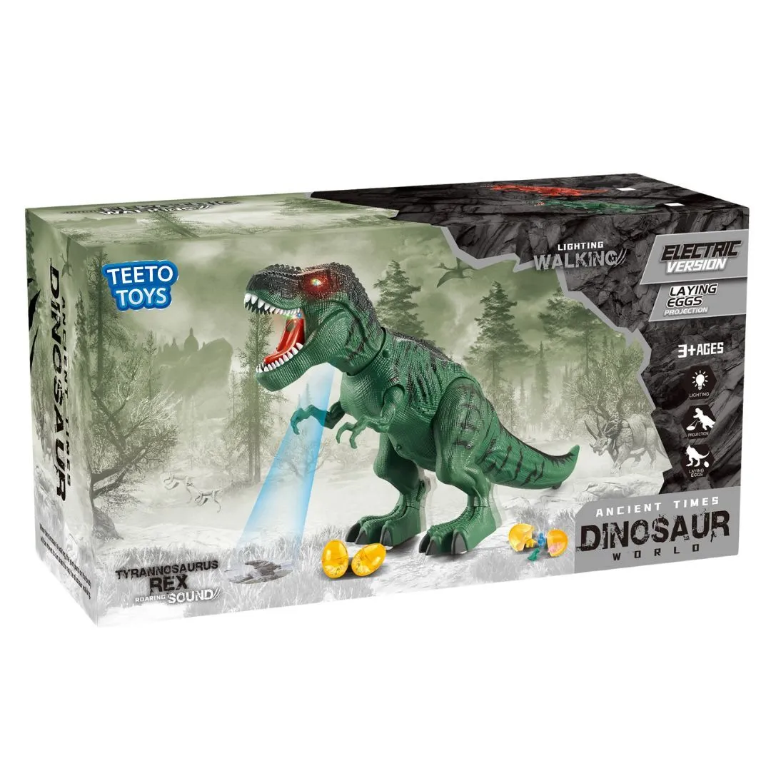 Electronic Dinosaur Toy - Toys for Toddlers - Toys for Boys - Pretend Play - Green 