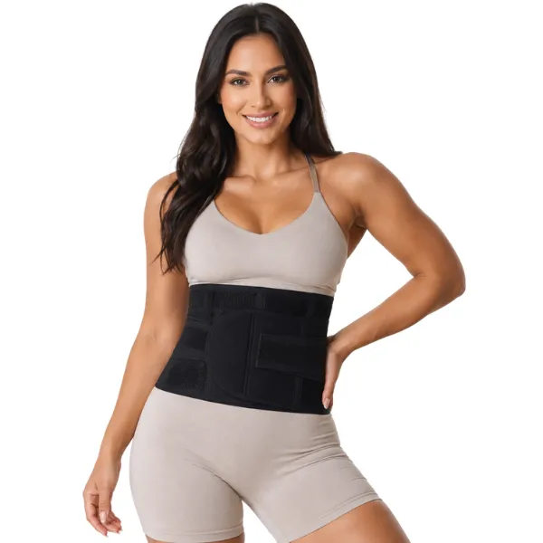 Women's 108cm Waist Trainer Belt 23cm Wide Slimming Corset - Black