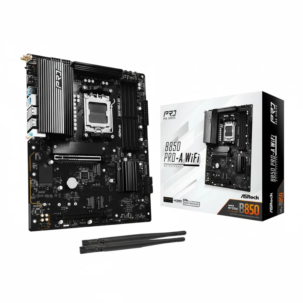 Asrock B850 Pro-A WiFi Micro-ATX Motherboard Compatible for AMD Ryzen