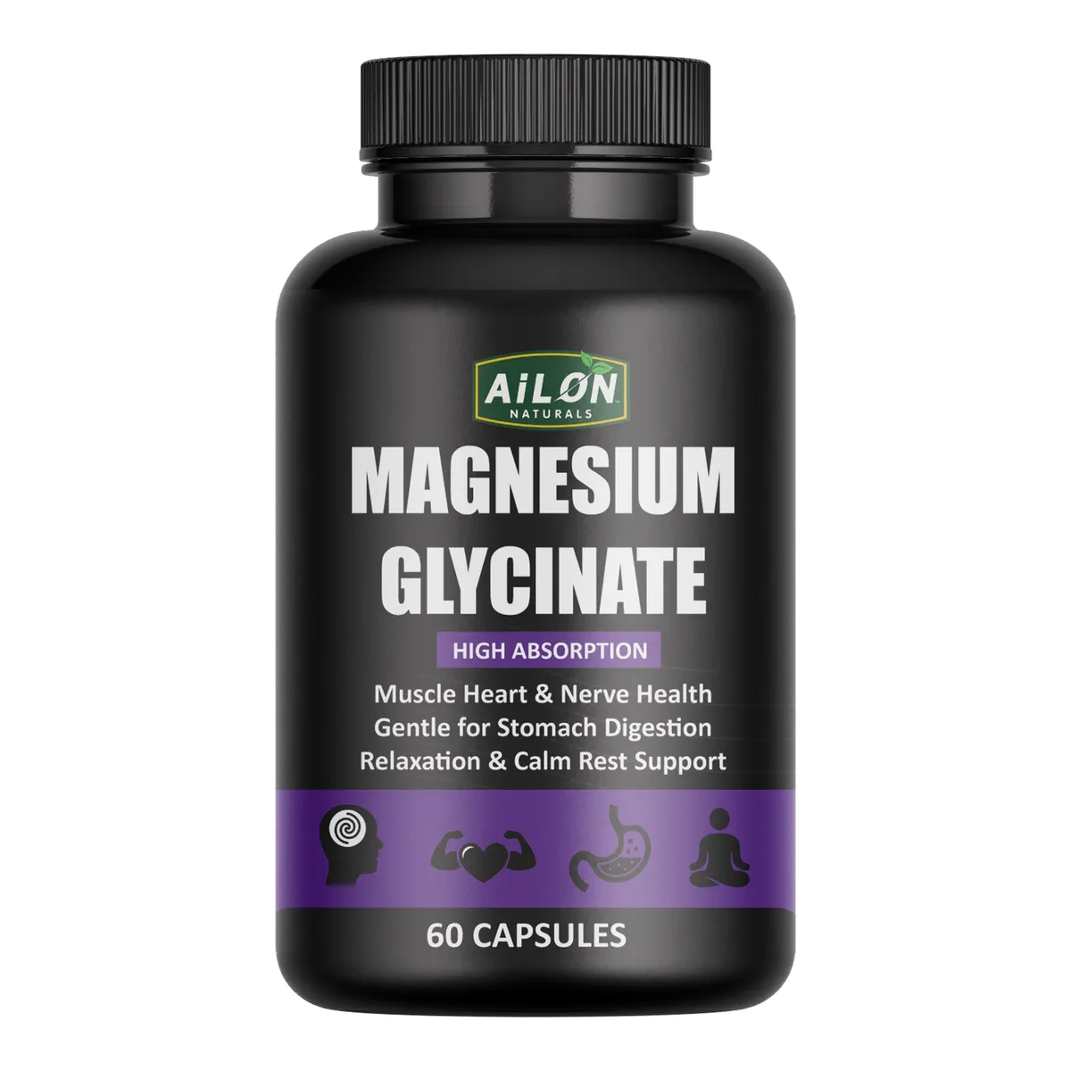 Magnesium Glycinate - High Absorption, Muscle & Sleep Support