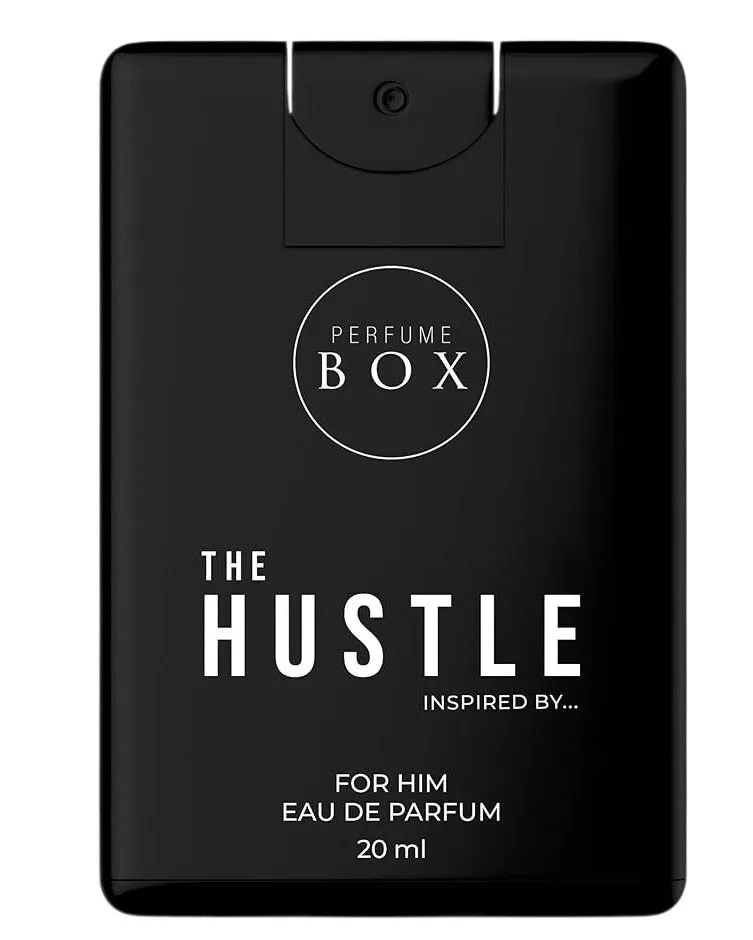 Perfume Box The Hustle for Him: 20ml Pocket Size Eau De Parfum Cologne