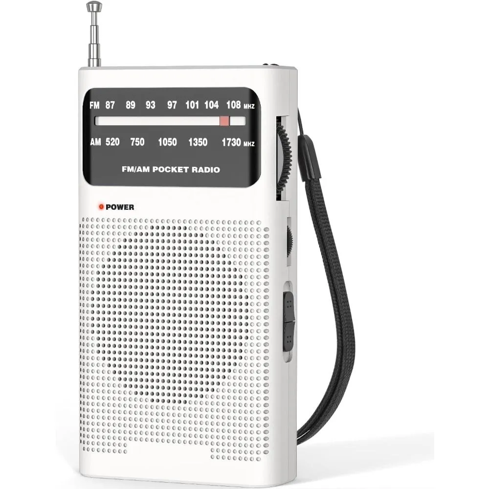 Goodes AM FM Radio Portable For Home Outdoor, Transistor Radio 2AA Battery