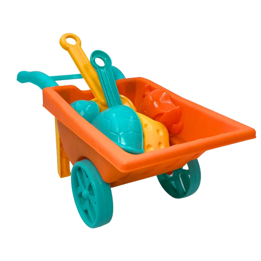 Kids Beach Wheelbarrow Playset With Accessories