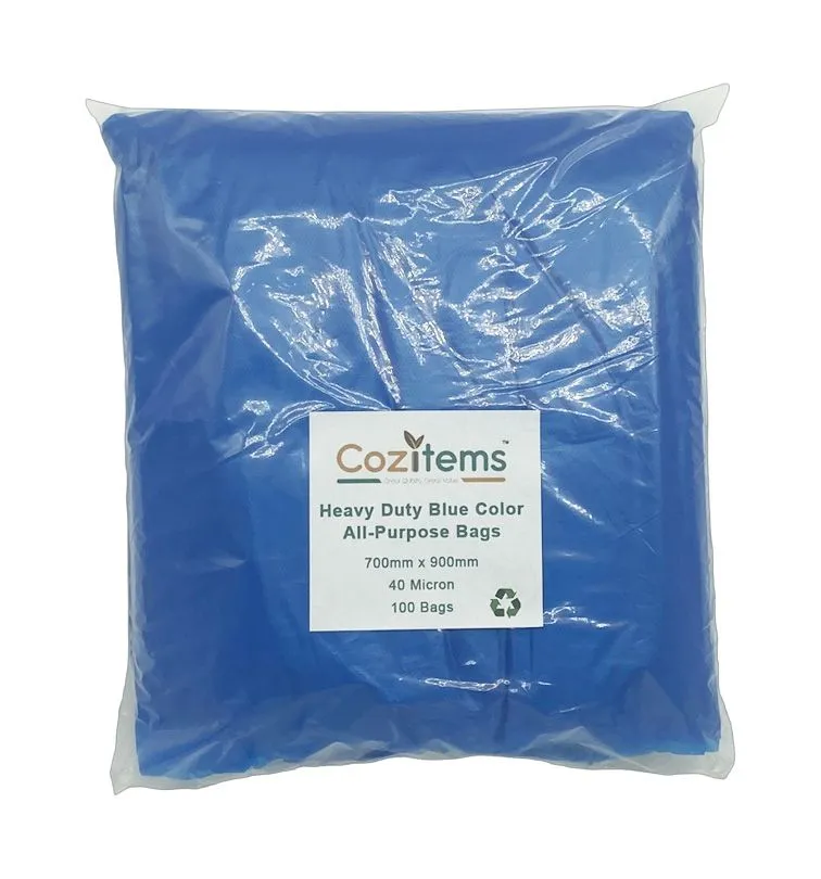 Cozitems - Heavy-Duty Blue Refuse Bags - 700 x 900mm - 40 Microns