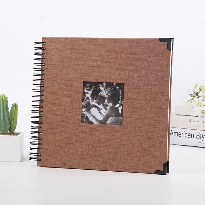 Family Photo Album Large - Self Adhesive - 50 Pages - Brown