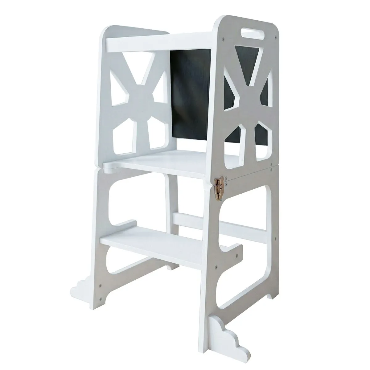 Toddler Step Stool,Learning Towers Adjustable Height Wooden Step Stool
