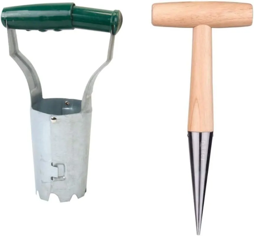 Garden Seedling Transplanter & Hole Puncher for Planting and Fertilizing
