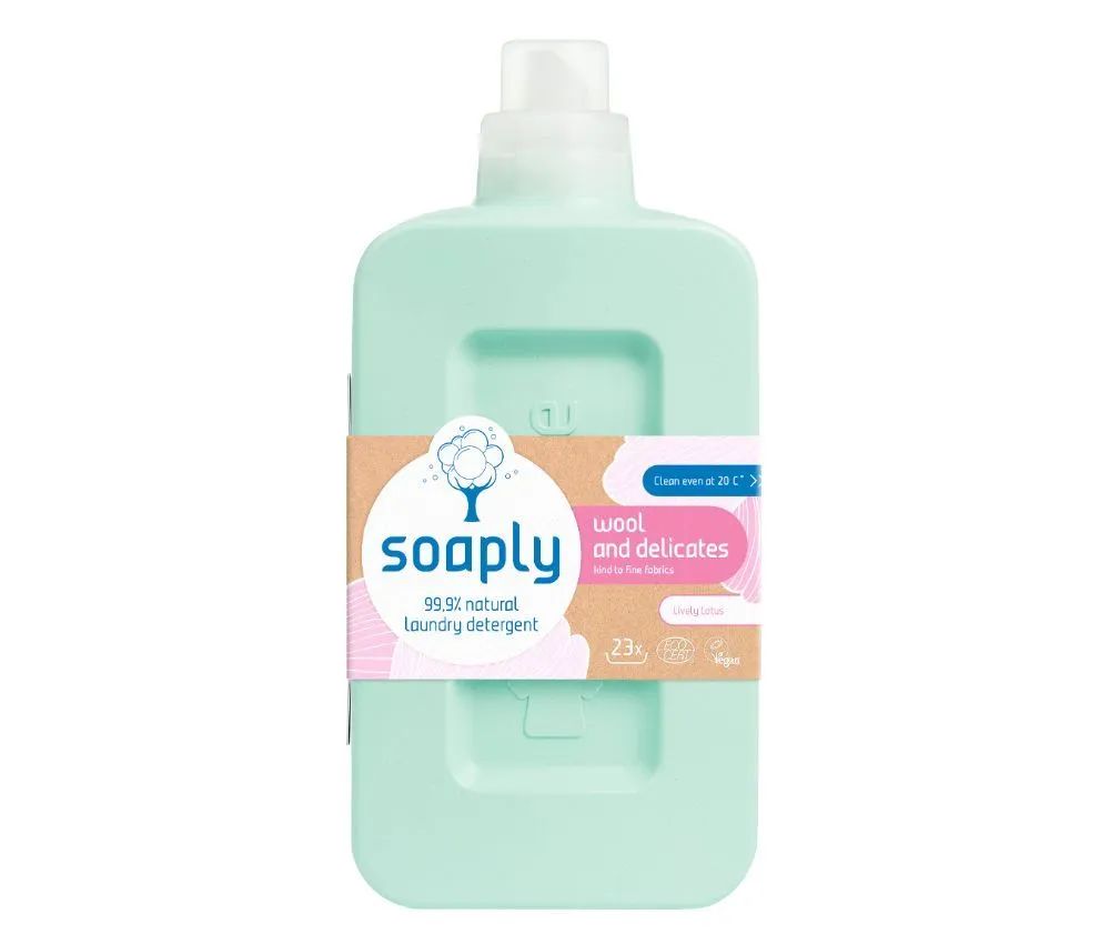 Soaply Natural Laundry Detergent Wool & Delicates Lively Lotus 1 Liter