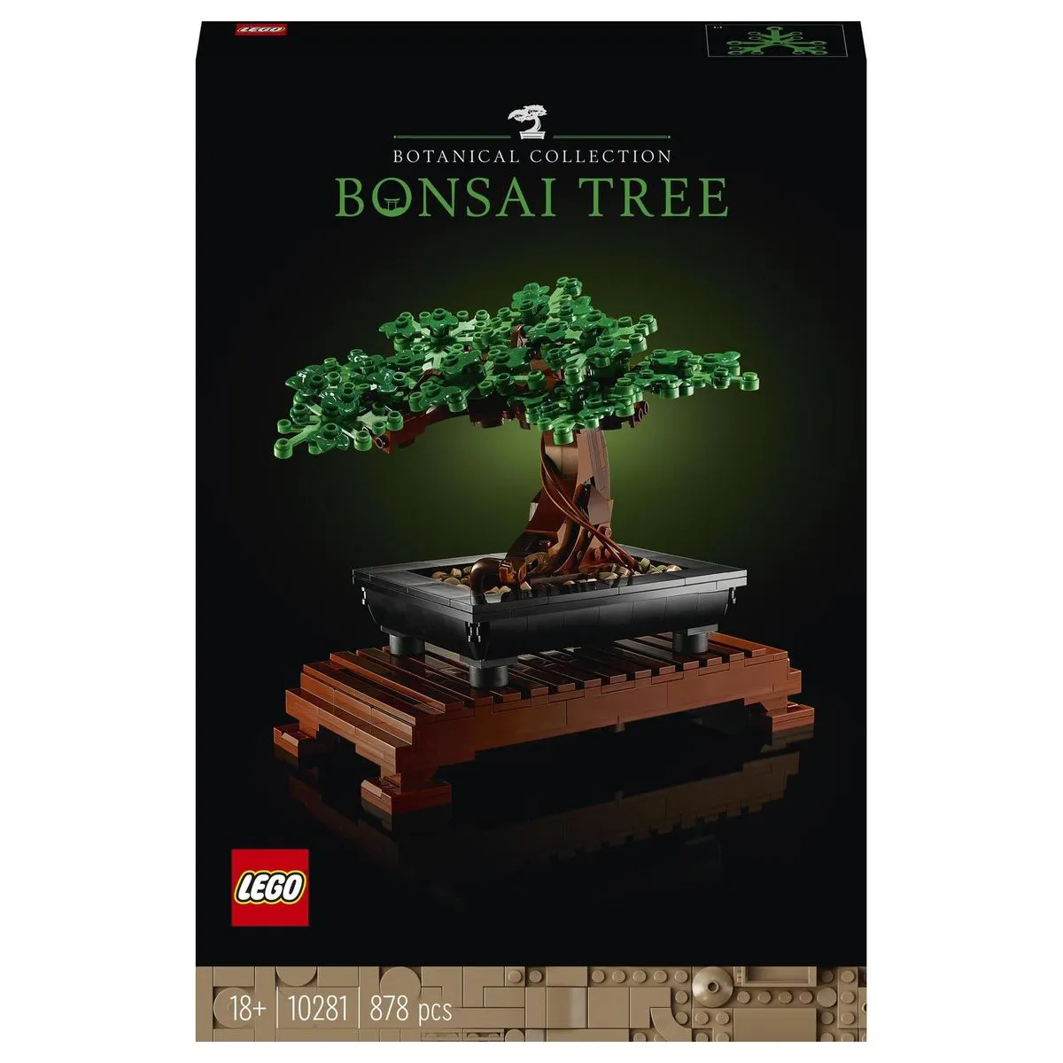 LEGO® Icons Bonsai Tree 10281 Building Blocks Toy Set (878 Pieces)