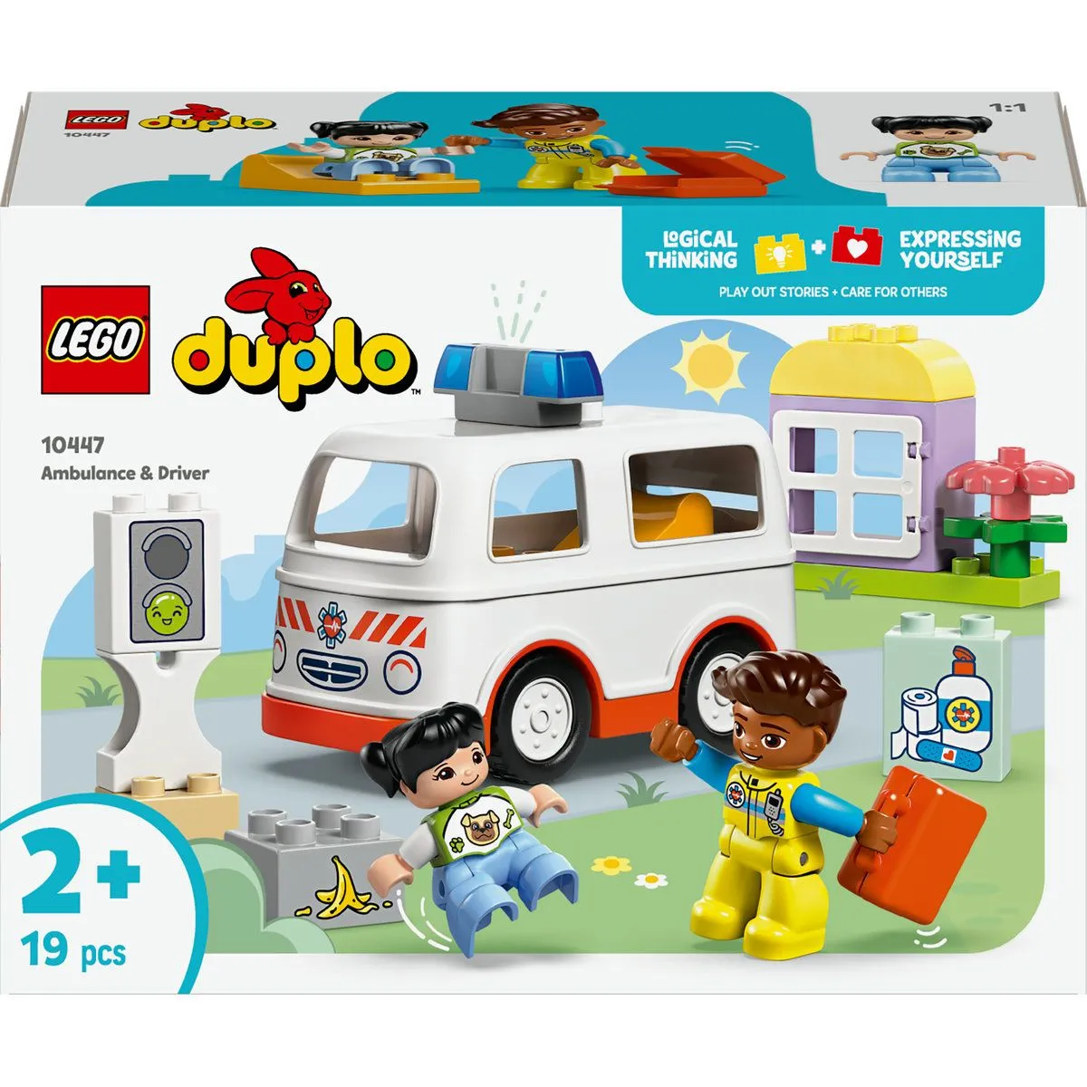 LEGO® DUPLO® Ambulance & Driver for Pretend Play 10447