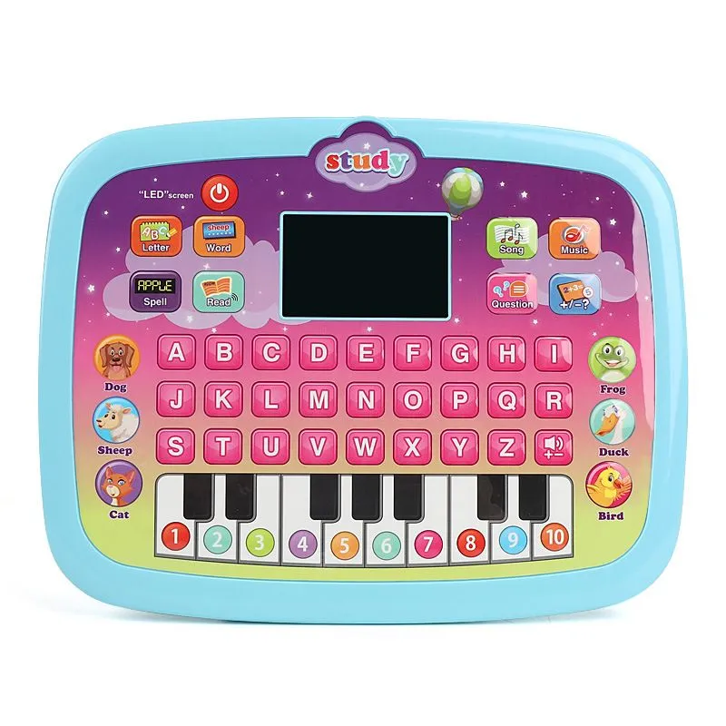 Kids Interactive Early Educational Tablet Early Education Electronic Toy - Blue