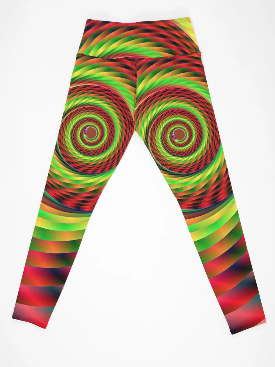 Women's Festival Leggings - Psy Spiral