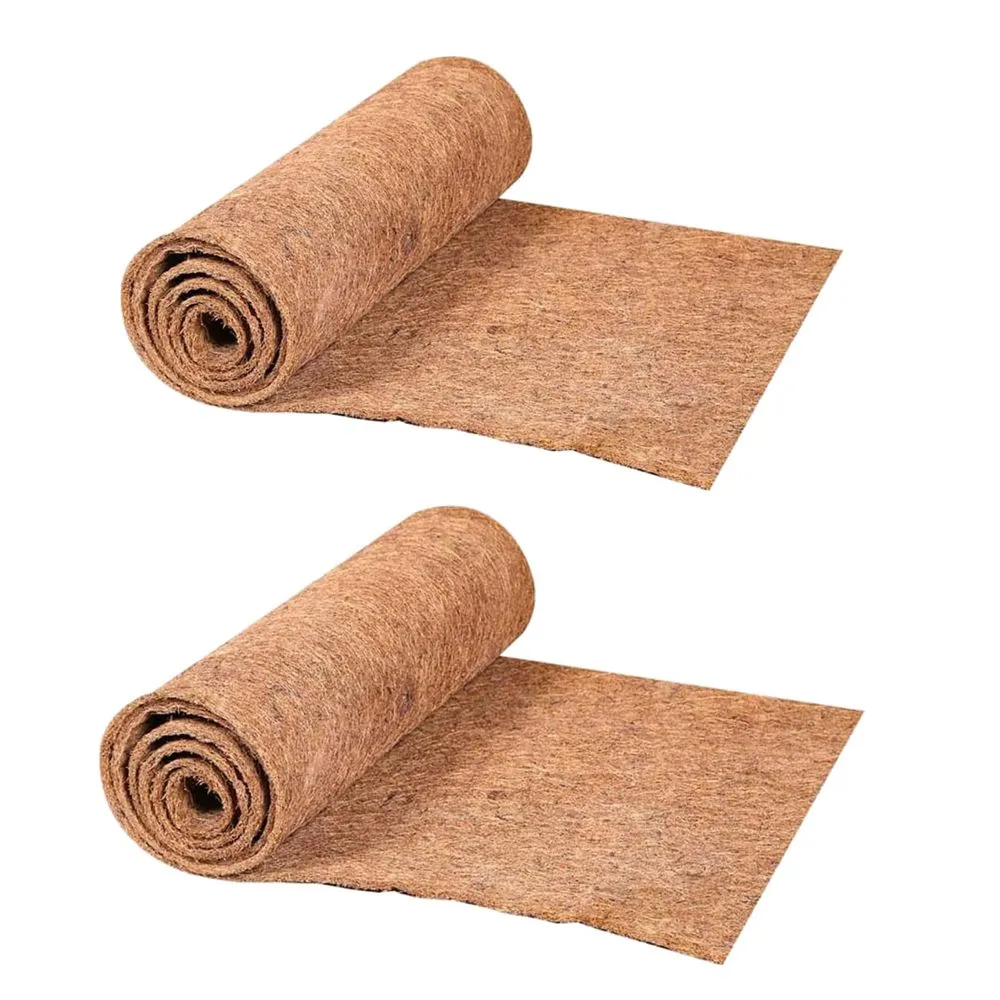 Home Garden Decor Coconut Mat Liner, Plants & Reptile Flowerpot - Set of 2