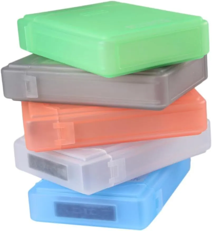 5pcs Hard Disk Storage Case Durable Plastic Protector Box with Shockproof