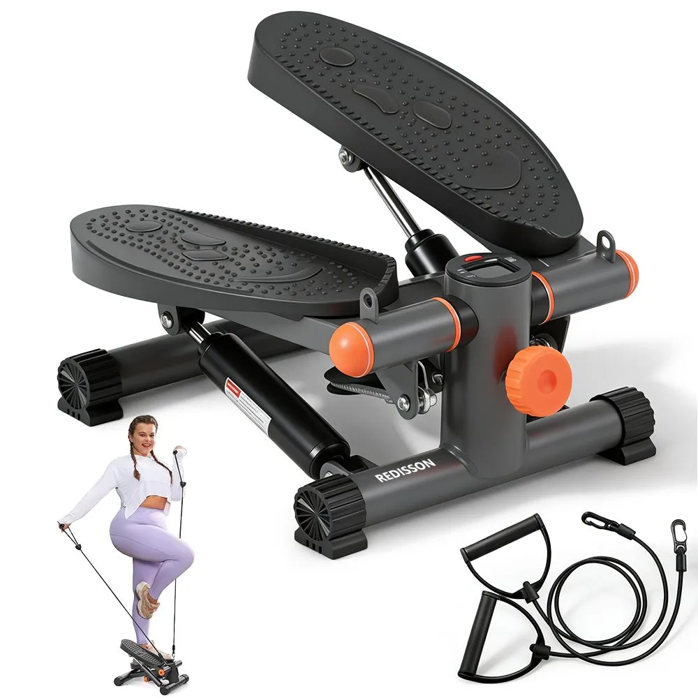 Mini Stair Stepper for Exercise at Home Stair Stepper with Resistance Bands