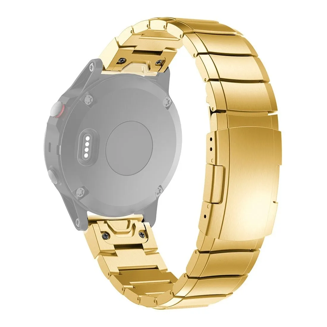 5by5 Stainless Steel Quick Release Strap for Garmin 22mm - Gold