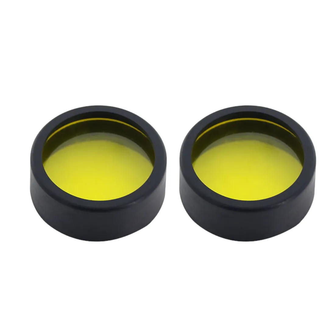 Motorcycle Spotlight Lens Cover - Yellow