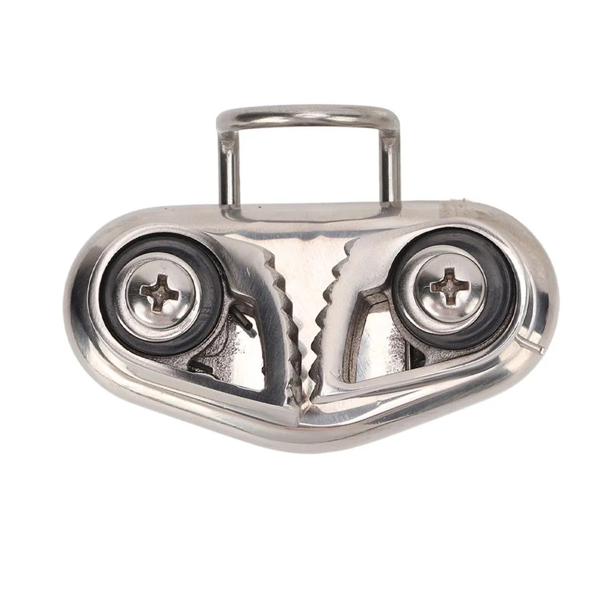 316 Stainless Steel Boat Cam Cleat with Wire Leading Ring for 10mm Rope