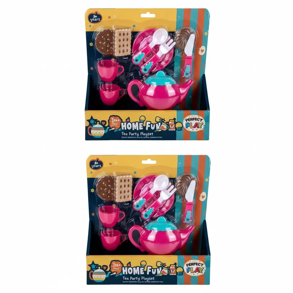 Perfect Play Tea Party Set with Cookies and Cups - 2 Pack