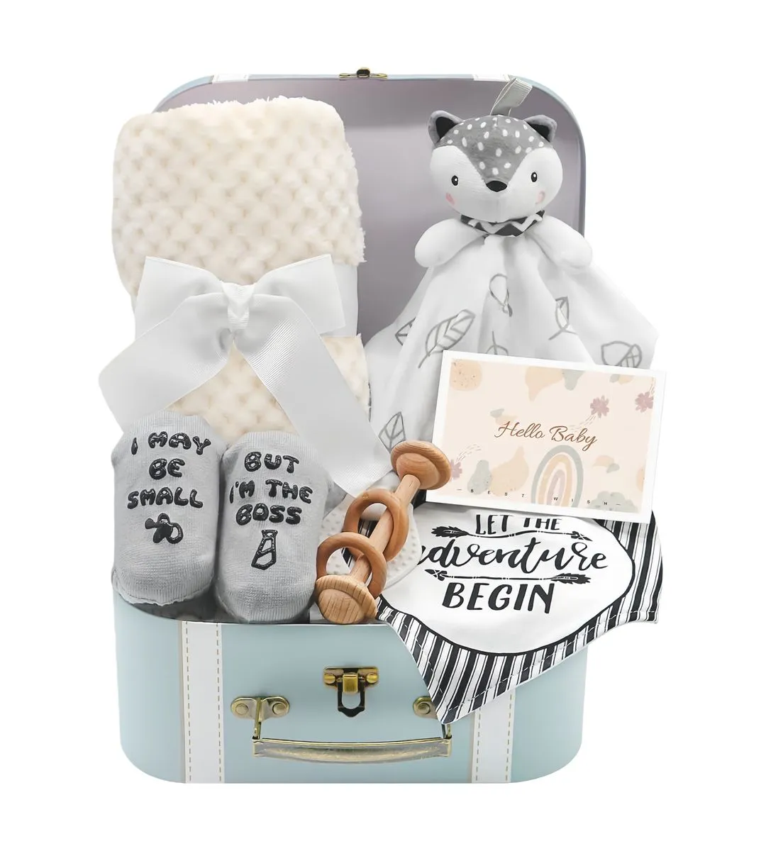7 Pieces Baby Shower Gifts Set for Couples, New Parents Gifts