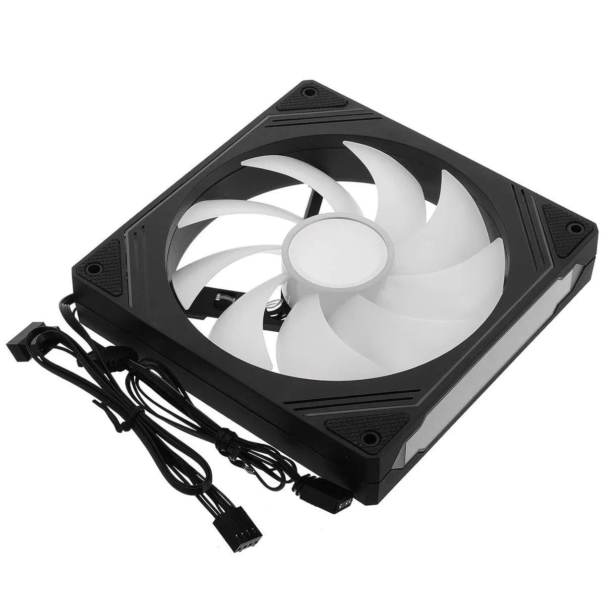 ARGB 14cm Case with Infinity Mirror Lighting, Quiet PC Cooling Fan