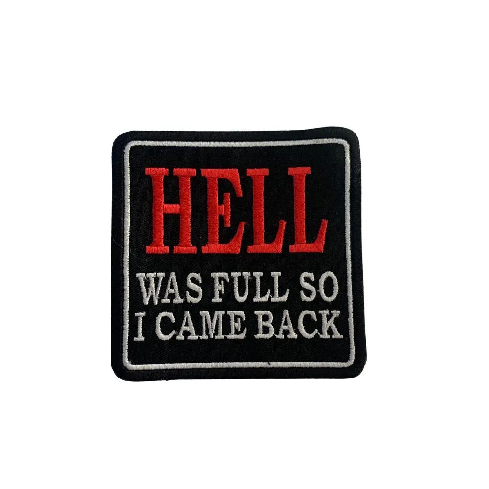 Motorcycle Hell Was Full So I Came Back Waistcoat Patch (S)