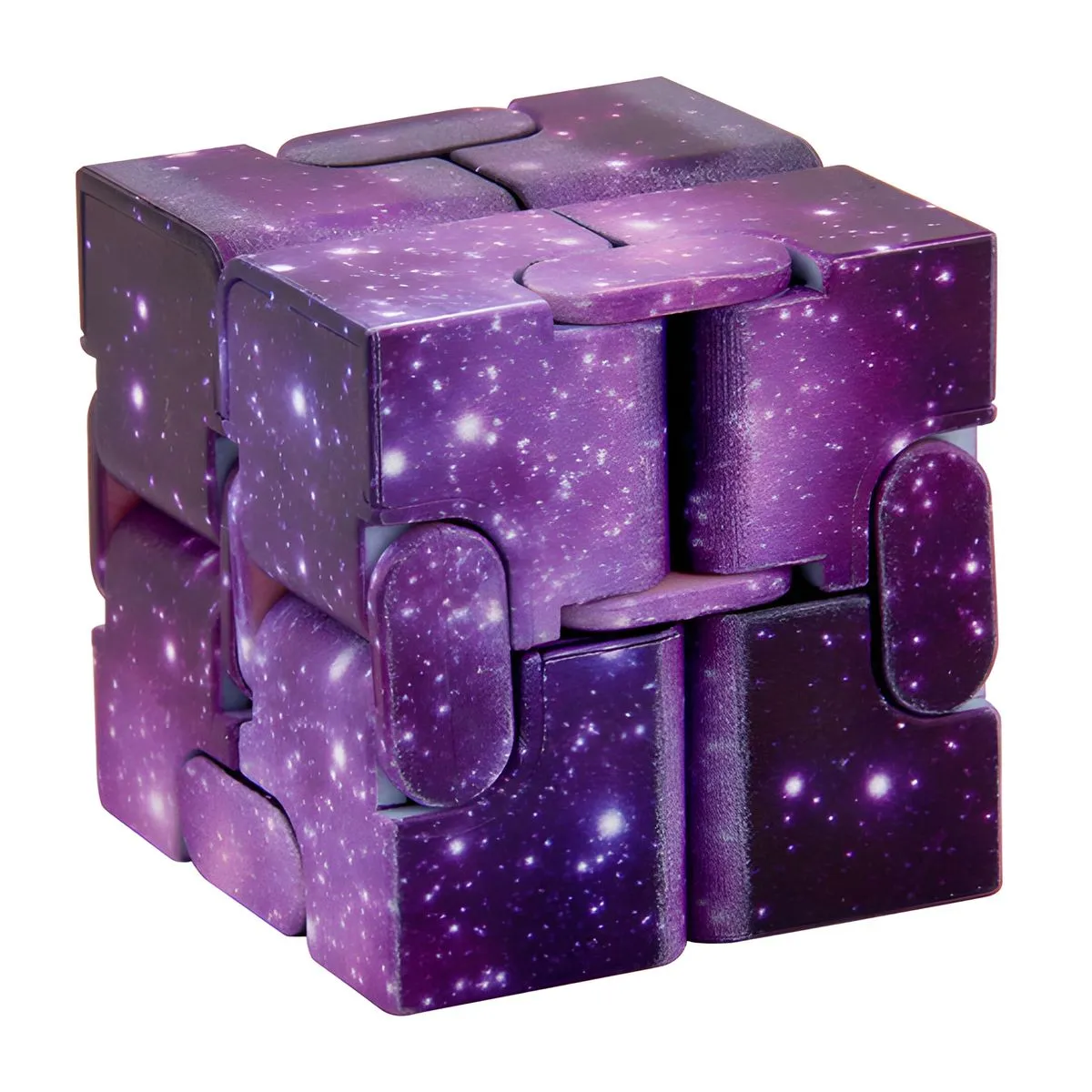 Infinite Flip Fingertip Toy Unlocking Puzzle Rubik's Cube - Star Purple