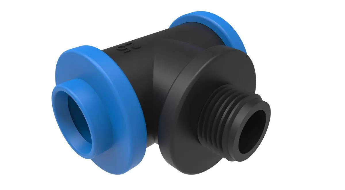 15mm X 1/2 Male Tee (10 Pack)