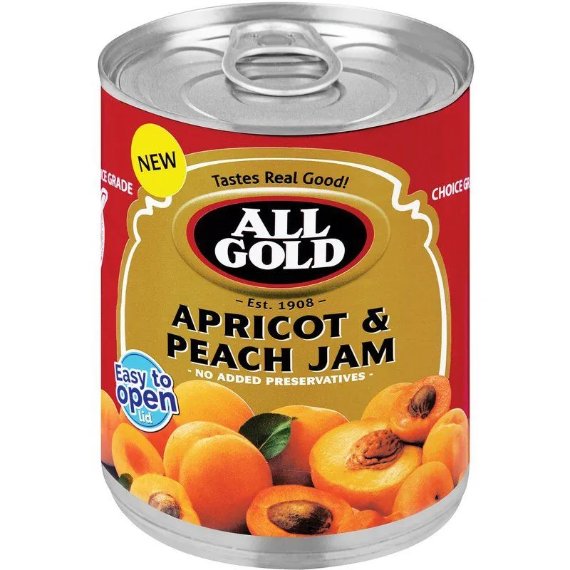 All Gold - Smooth Apricot & Peach Jam 12x450g