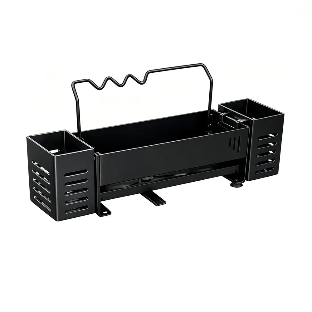 Integrated Kitchen Countertop Storage Solution With Drain Basket