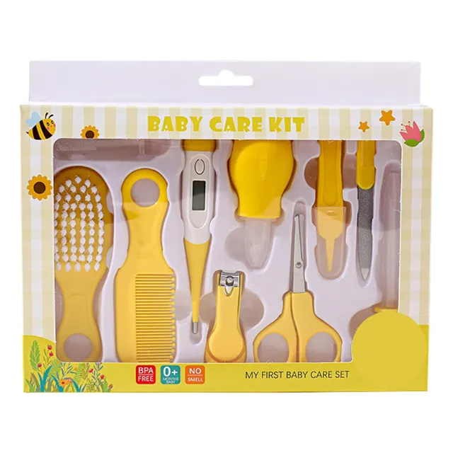 10-in-1 Baby Healthcare and Grooming Kit - Yellow