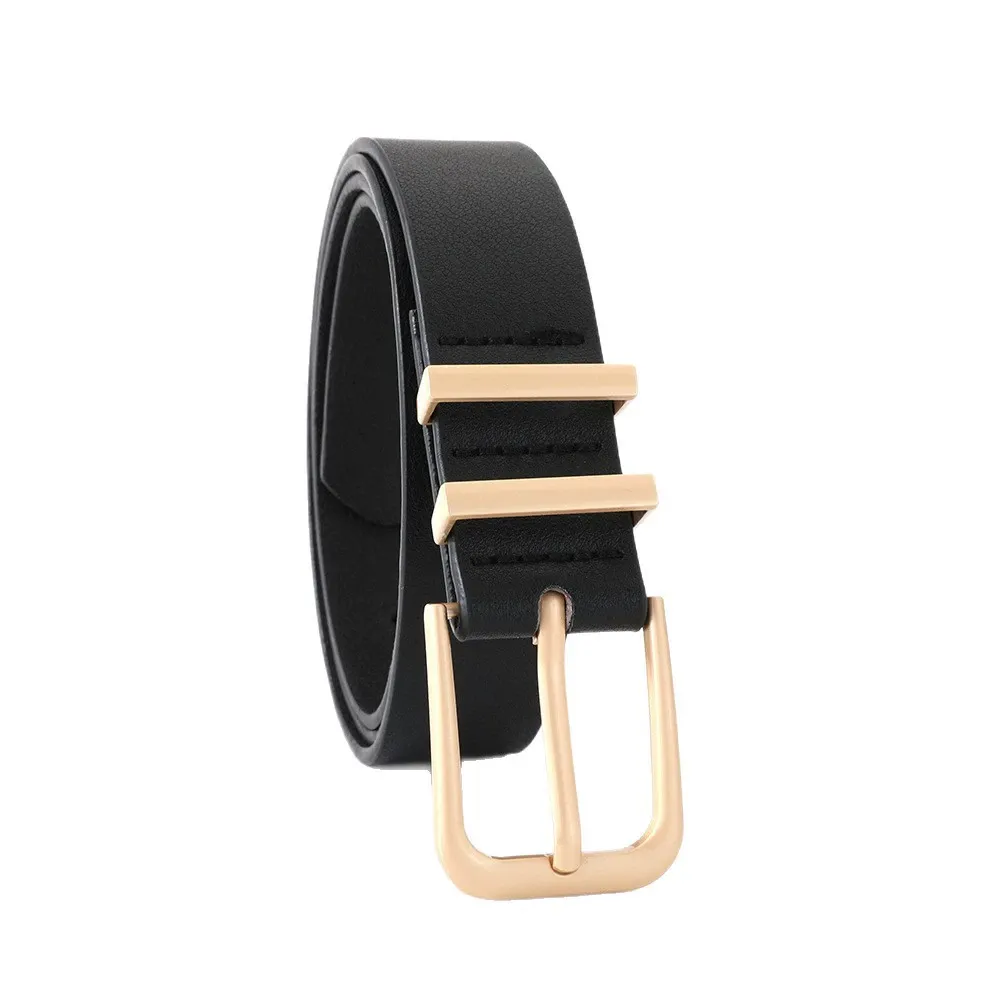 Minimalist Women's Soft Belt, 110cm Long, Perfect for Jeans and Dresses. - Black