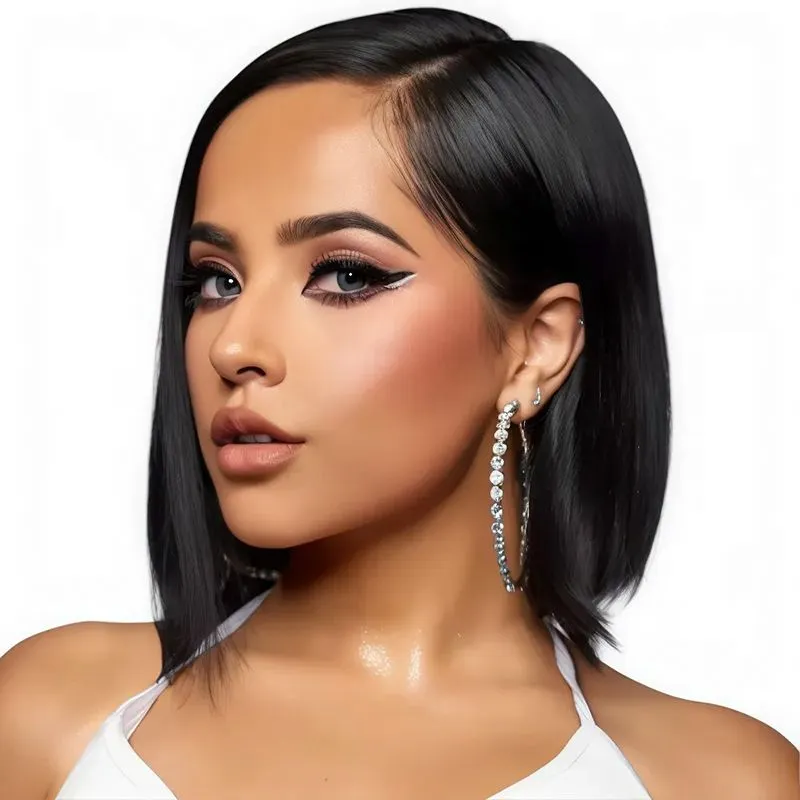 VSP 12Inch 13x4 Bone Straight Bob Wig Lace Front Human Hair Wigs For Women