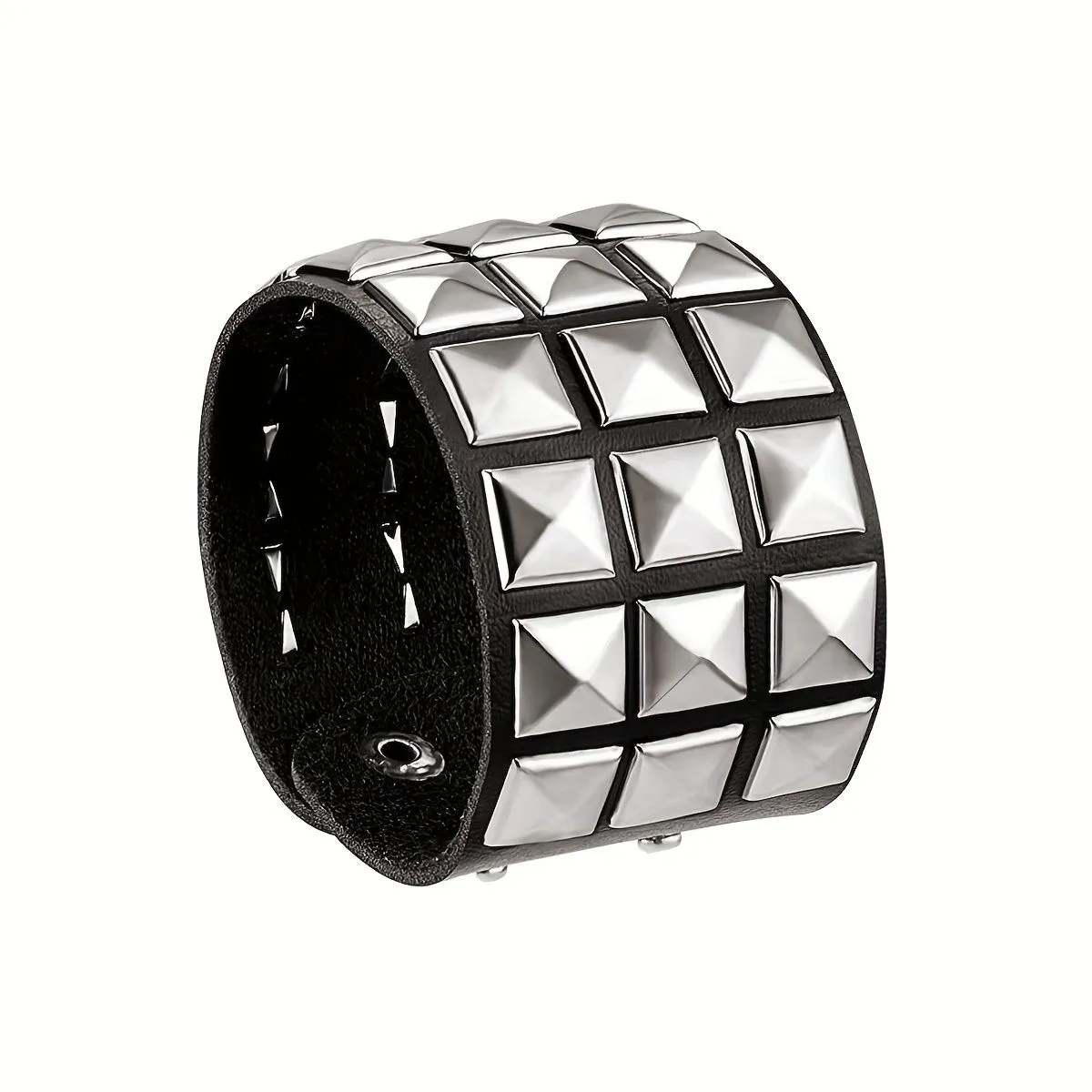 IPSTYLE Hip-Hop Gothic Nail Bracelet Rivets Casual Couple Bracelet Party - STYLE C
