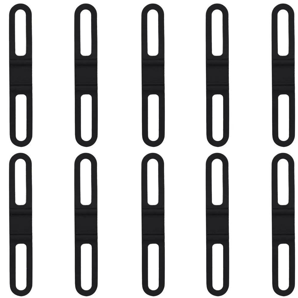 Sport Cycling Silicone Bicycle Accessory Strap Set of 10(5.8cm)