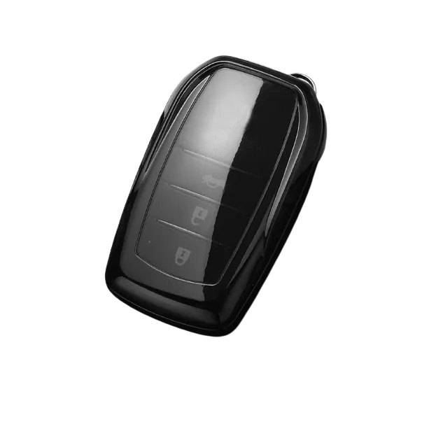 TPU Protective Car Key Cover for with Toyota Hilux / Fortuner - Smoke Grey