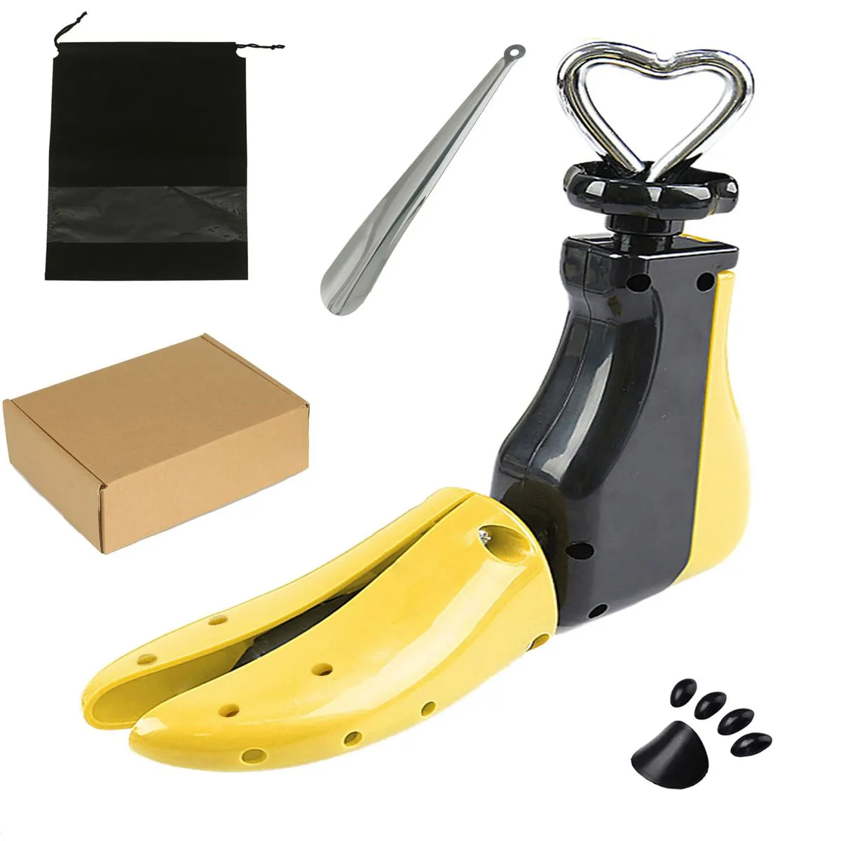 Shoe Stretcher Unisex Leather Boot Stretcher 4-Way Adjustable for Wide Feet - L-UK6.5-UK10