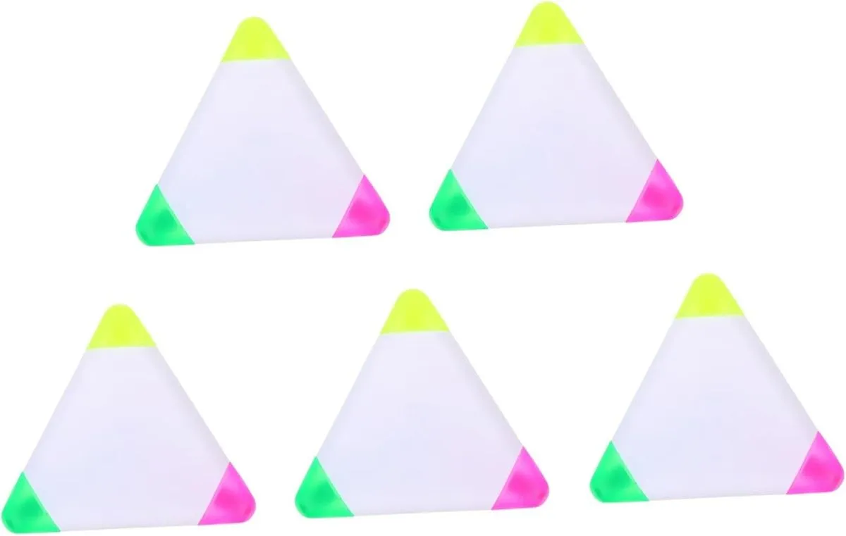 Triangle Fluorescent Markers Pens Multicolored For Office & School Supplie