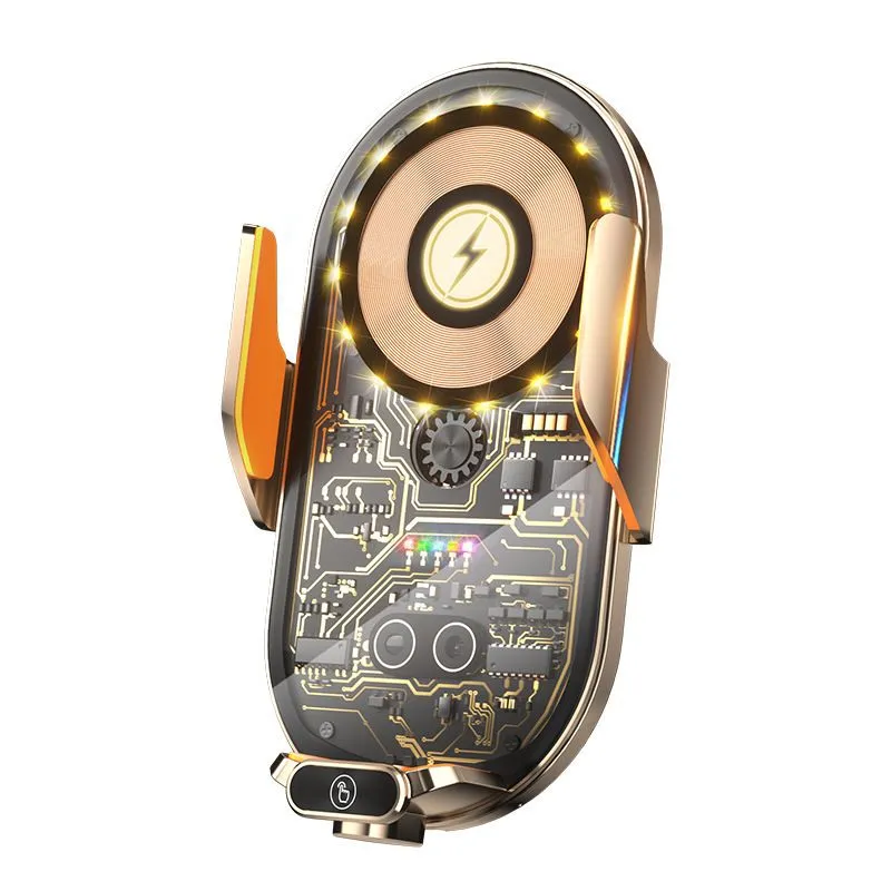Transparent Wireless Charging Car Mount With Automatic Clamping