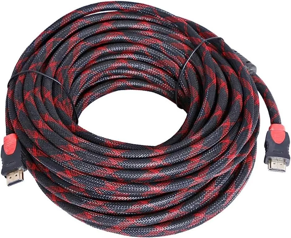 5m Braided HDMI 19 Pin 1.4 Cable - Crystal Clear HD Connection!