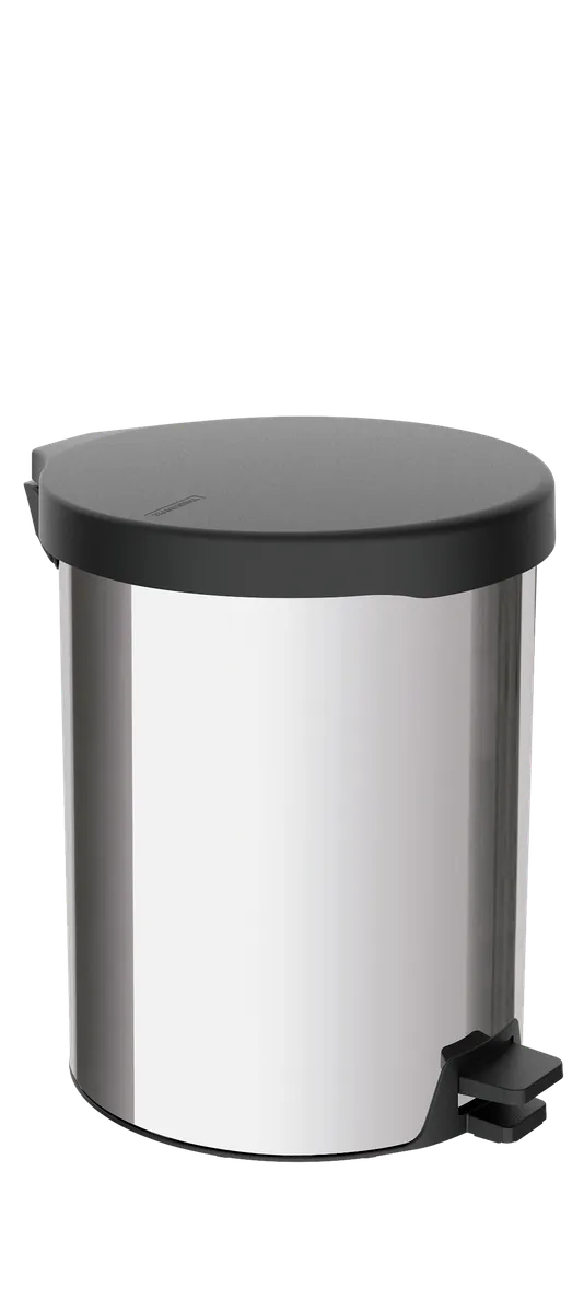 Tramontina New 12 Litre Stainless Steel Pedal Trash Can with Polished Finish