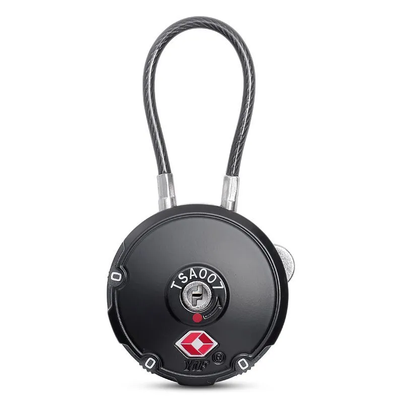 3 Digital Cable TSA Approved Combination Luggage Lock for Travel Accessory