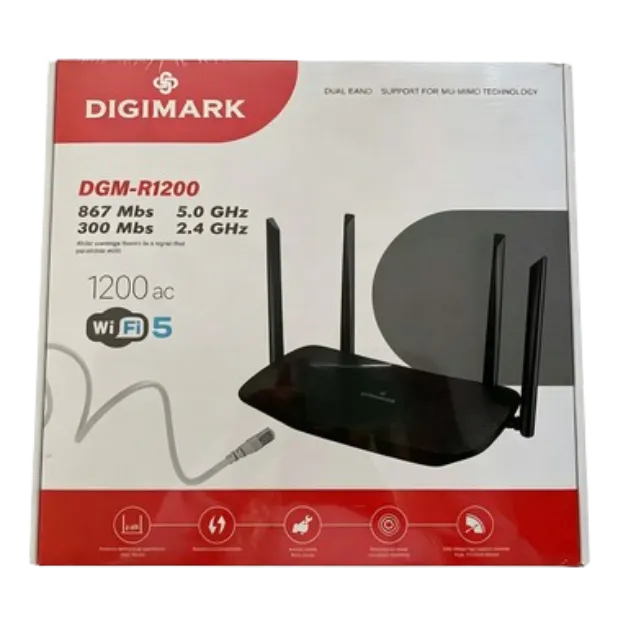 DIGIMARK DGM-R1200 AC1200 Dual-Band WiFi 5 Router with MU-MIMO