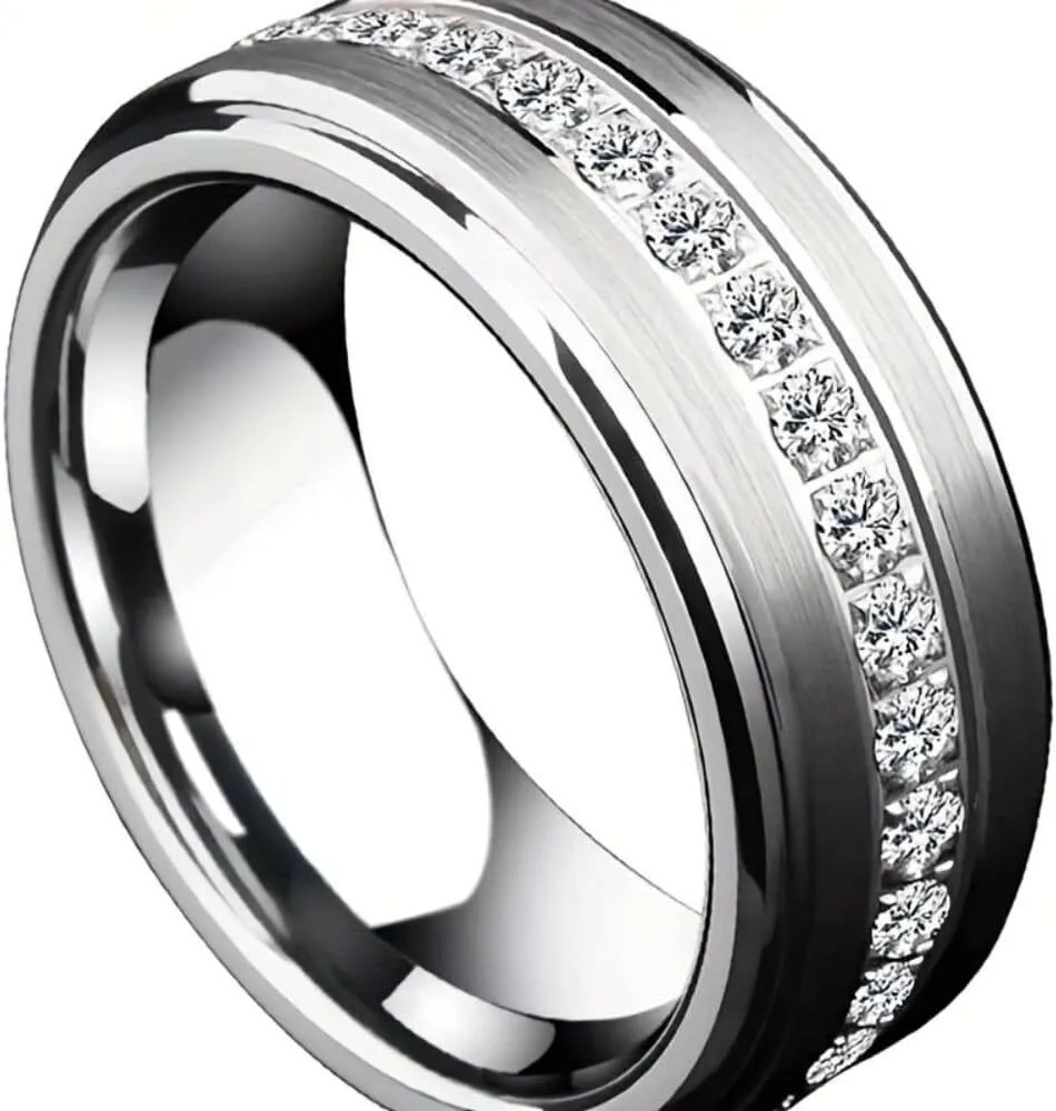 Women/Men's CZ Eternity Band Ring