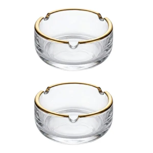 2 Pack - Stylish Smoking Accessory For Home & Bar - Transparent