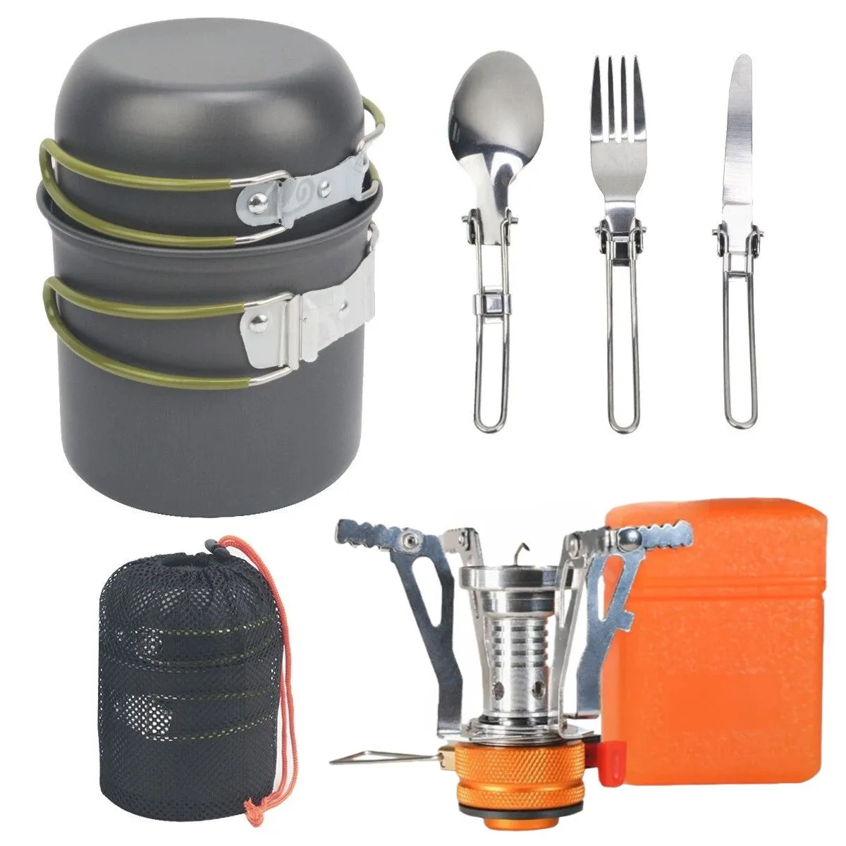 Outdoor Cookware Set, Cooking Equipment, Camping Cookware Set