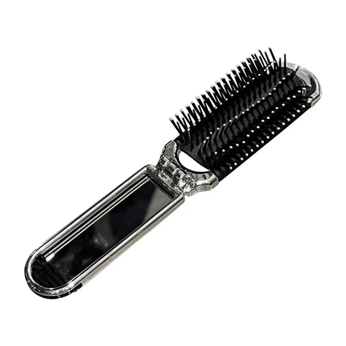 2-In-1 Portable Folding Comb & Mirror Makeup Tool